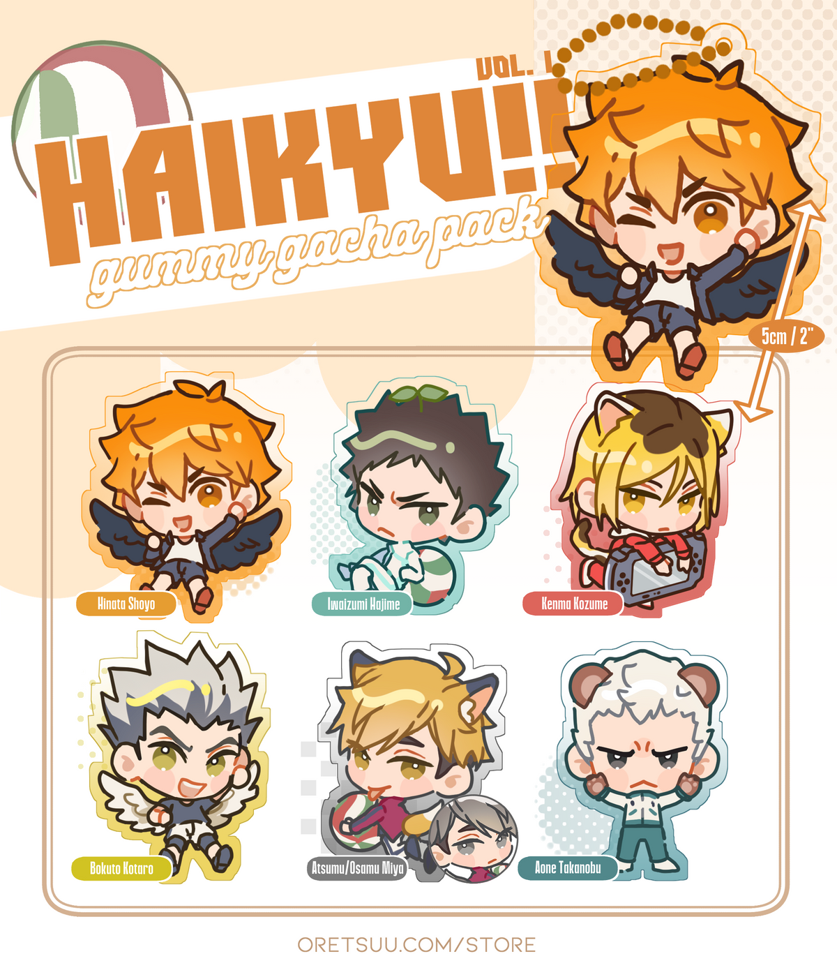 Haikyuu gummy gacha vol. 1 image 2