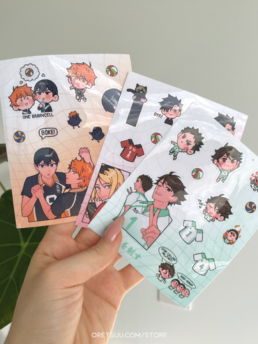 Haikyuu Sticker Sheets image 1