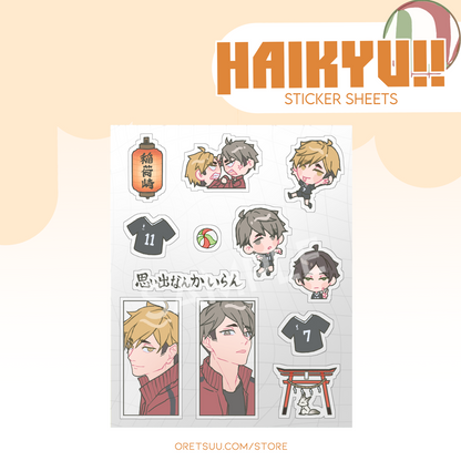 Haikyuu Sticker Sheets image 6