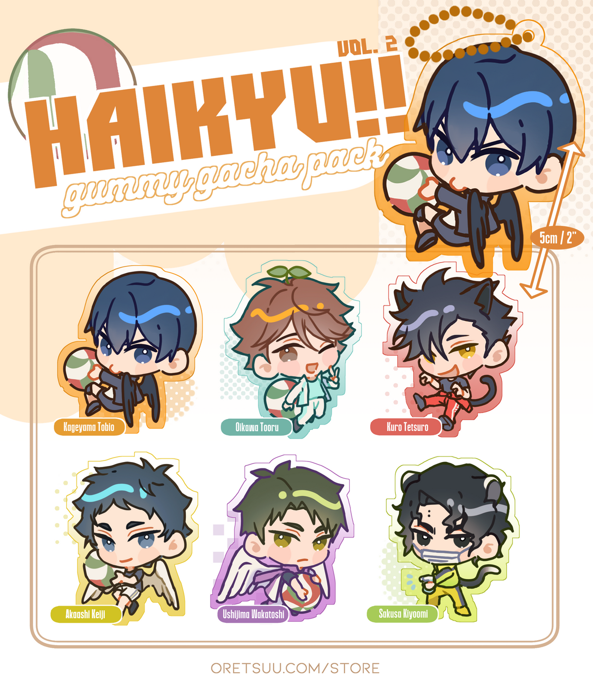 Haikyuu gummy gacha vol.2 image 2