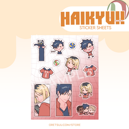 Haikyuu Sticker Sheets image 3