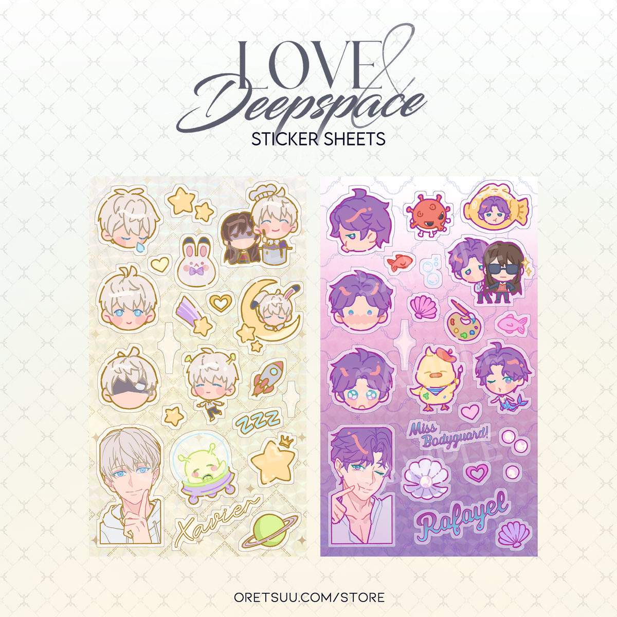 Love and Deepspace Sticker sheets image 6