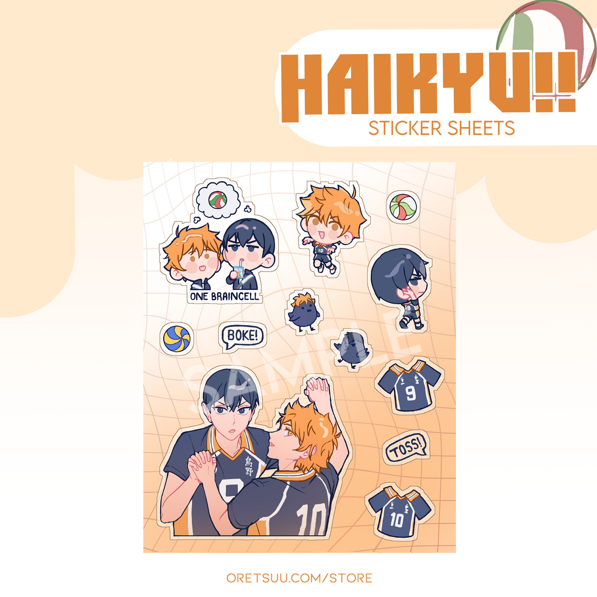 Haikyuu Sticker Sheets image 2