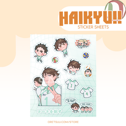 Haikyuu Sticker Sheets image 4