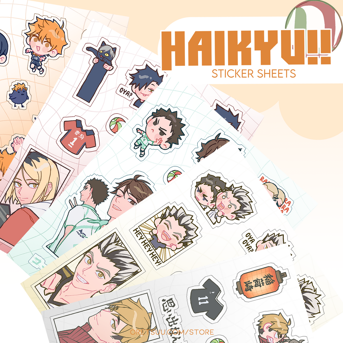 Haikyuu Sticker Sheets image 0
